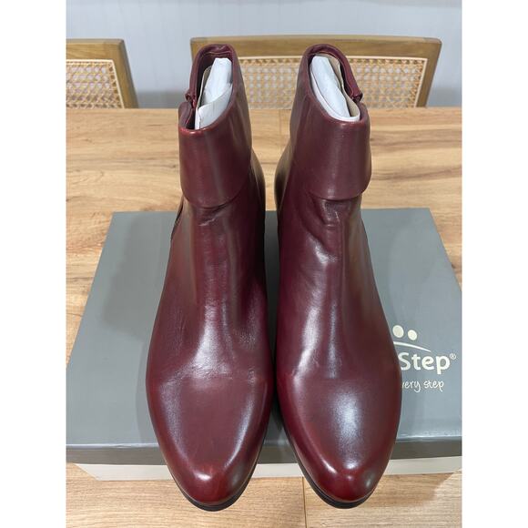 Spring Step Stockholm Boot Bordeaux Leather Size 8.5 US 39 EU NIB Pull On Bootie - Picture 4 of 12